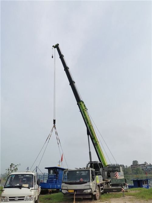 南陵县桥梁建设吊装案例